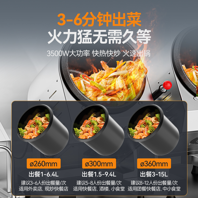 麥大廚標(biāo)準(zhǔn)款300立式電磁商用炒菜機